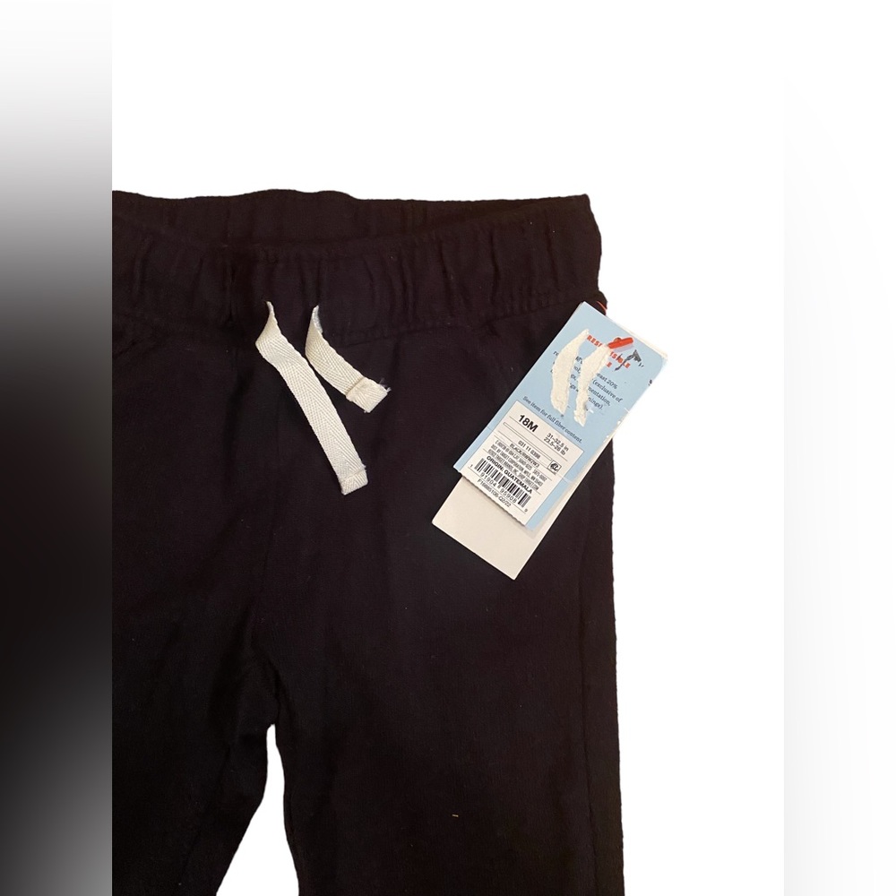 Cat & Jack Baby Joggers - Size 18 mos Black - Picture 3 of 4